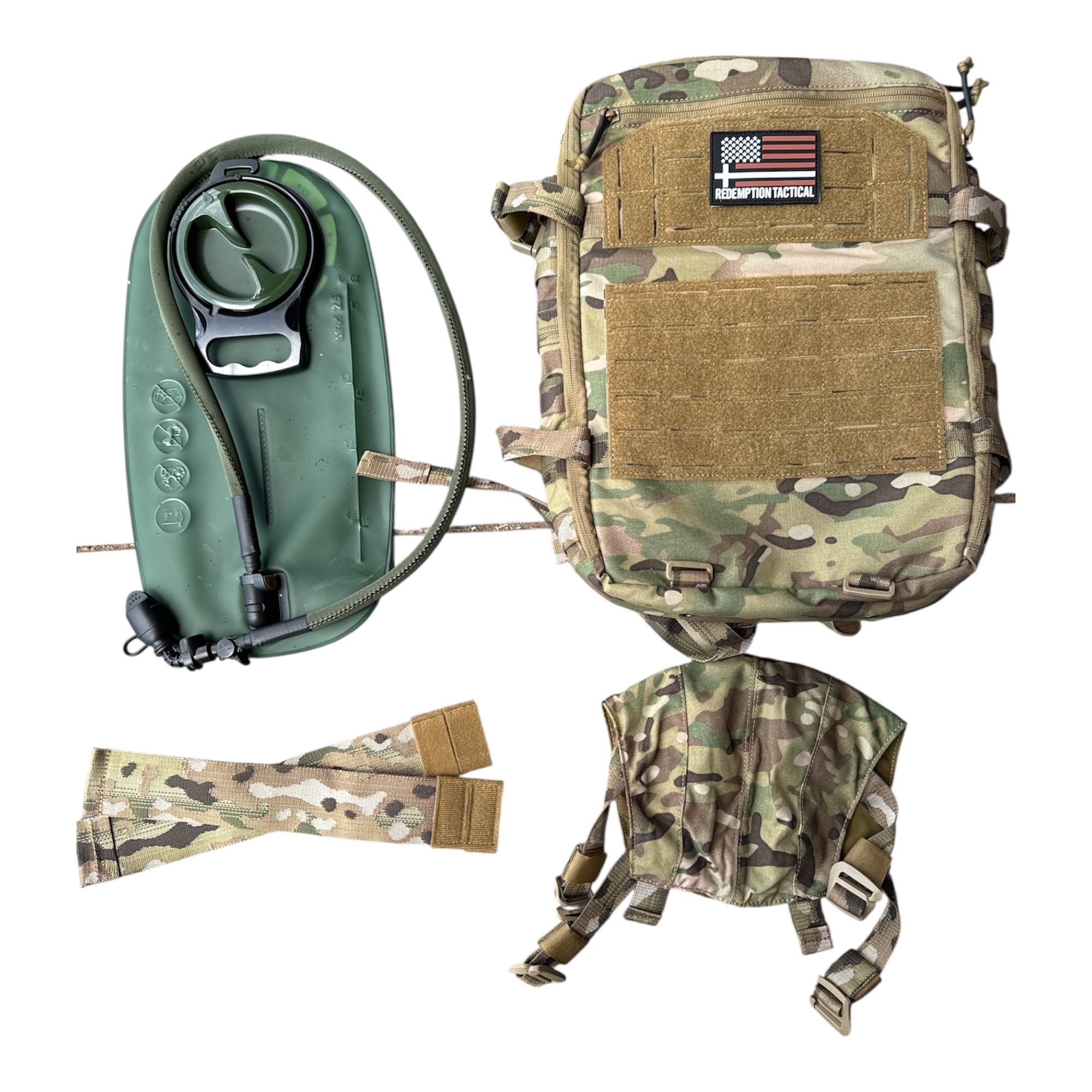 Redemption Tactical® Crusader Flatpack Plate Carrier Bag + Hydration Bladder - OVERLANDERS Outfitter