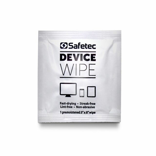 Alpenglow Readiness Supply Device Wipe, first aid supplies for sanitizing surfaces and equipment, pack of wipes shown.