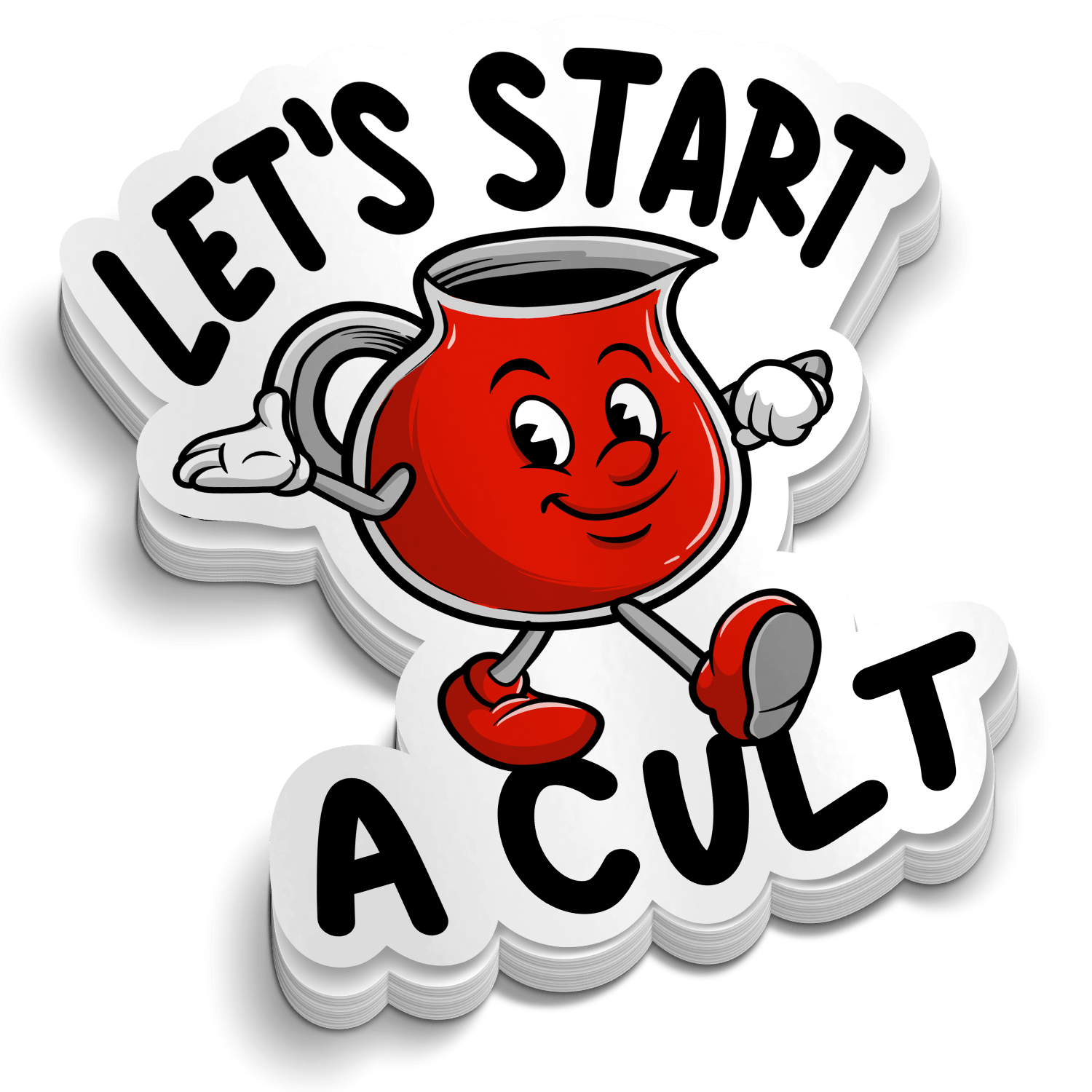 Let's Start a Cult - Hard Hat Decal - OVERLANDERS Outfitter