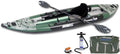 Backcountry Sportsman 385FTA FastTrack™ Pro Solo Angler Package with fishing rod, tackle box, and fishing accessories displayed.