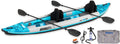 Backcountry Sportsman 385ft FastTrack V-bottom inflatable kayak in Pro Carbon package, showcasing sleek design and durable construction.