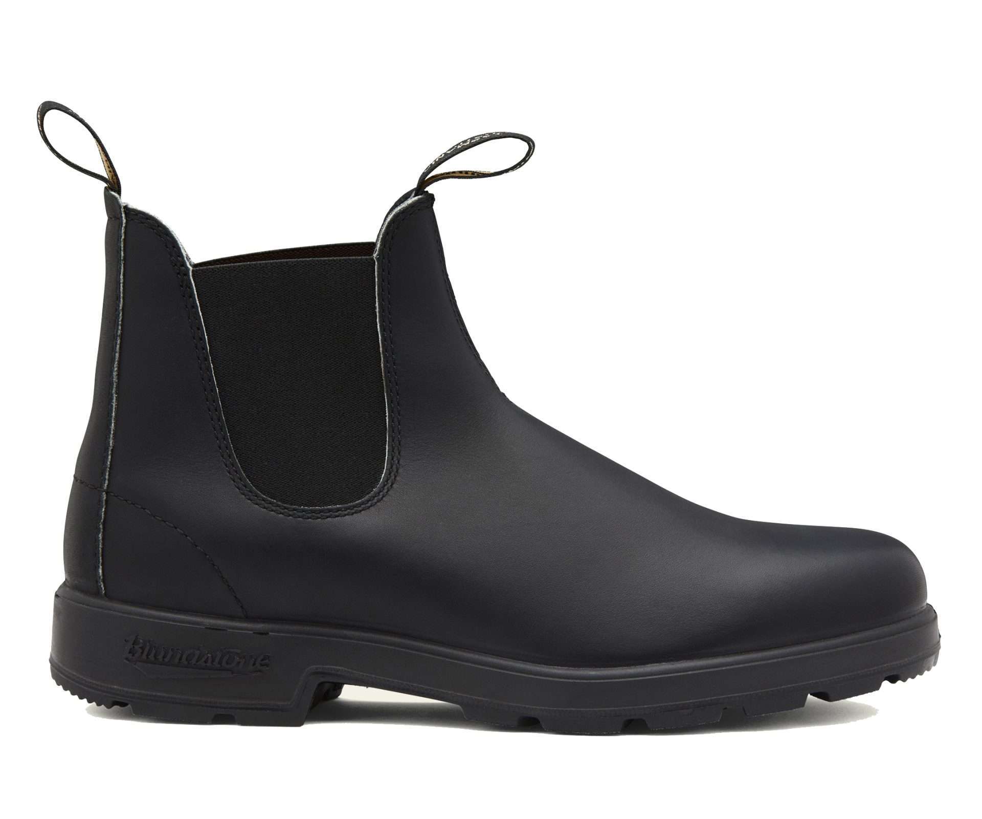 Runnwalk Blundstone 510 men's Chelsea boots in Voltán black leather, featuring classic slip-on design and sturdy rubber sole.