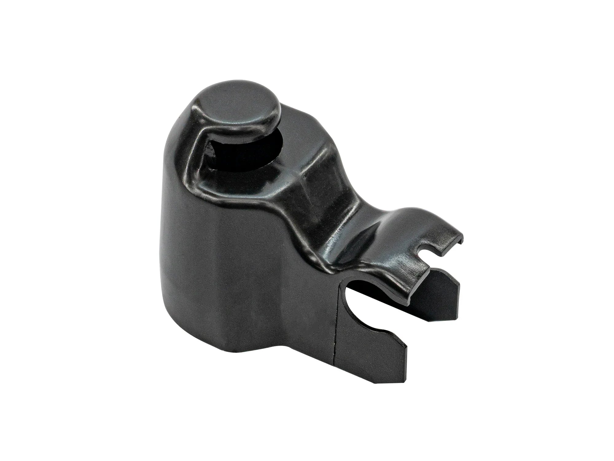 GoWesty rear wiper arm cover for 1993-2003 Eurovan, plastic part with black finish, shown on a vehicle.