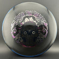 Halo S-Blend Tomb disc golf stamp by Manny Trujillo featuring Crushin' Amanitas artwork on a Rare Air Discs disc.