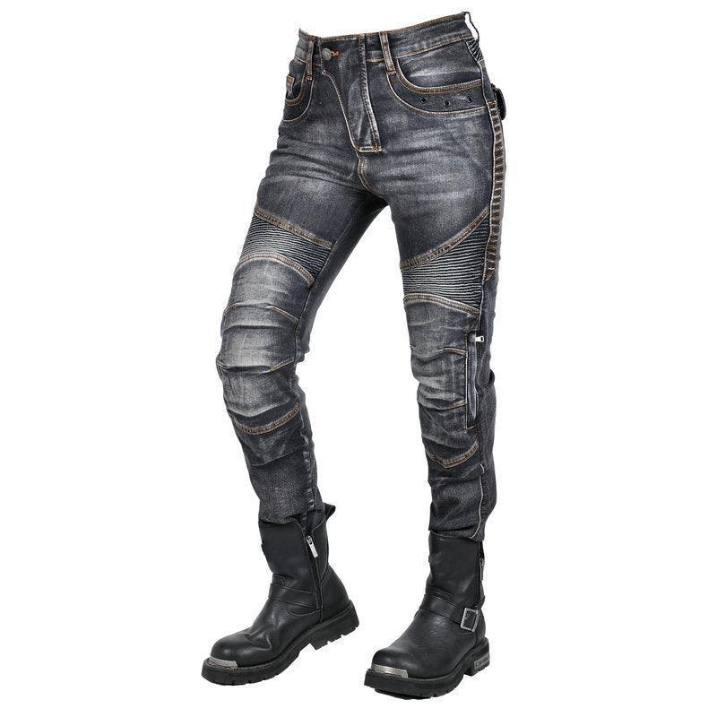 Women’s VOLERO™ Wave Guard Kevlar motorcycle jeans from Bean's Moto Booth, featuring durable Kevlar fabric and protective design.