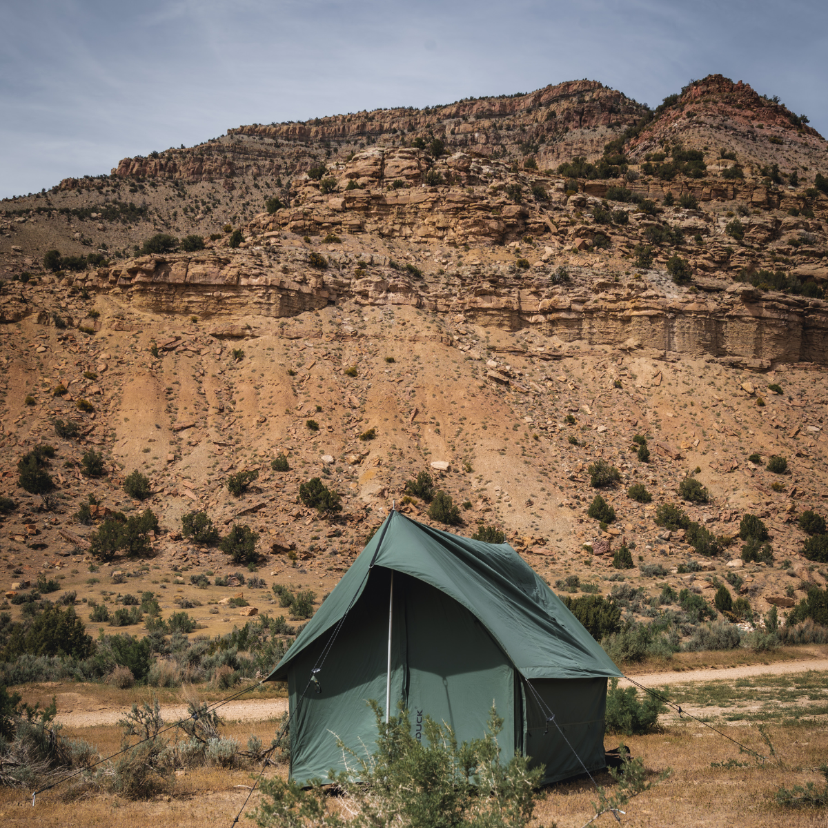 White Duck Outdoors Rover Scout Tent in 6x8 feet, featuring durable fabric and compact design for camping adventures.