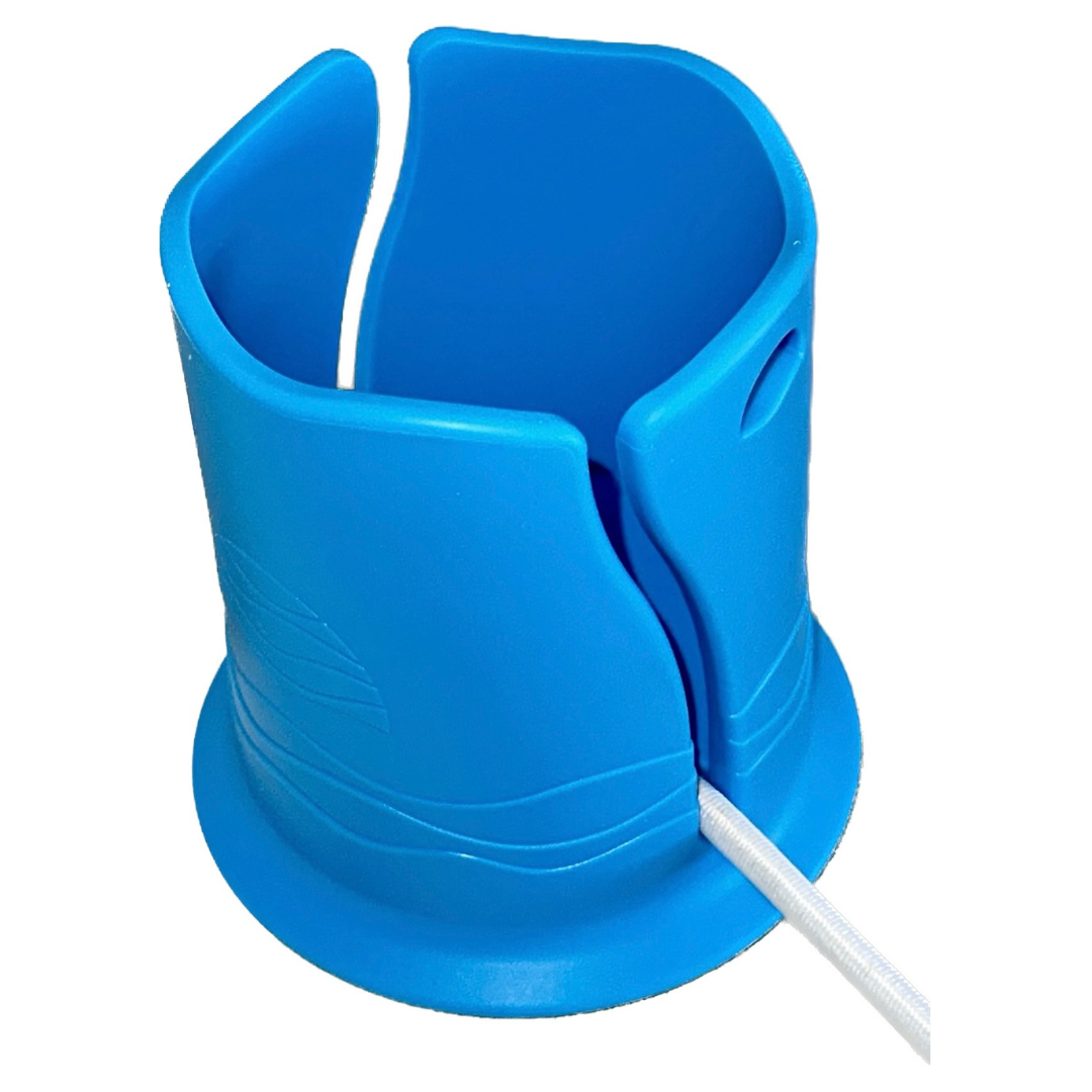 Floatsup® Cup Drink Holder in bright colors, designed for sporting goods use, floating on water to keep drinks secure.