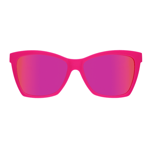 Clear front view of Rare Air Discs polarized Pop G sunglasses from the Approaching Cult Status collection, showcasing stylish accessory design.