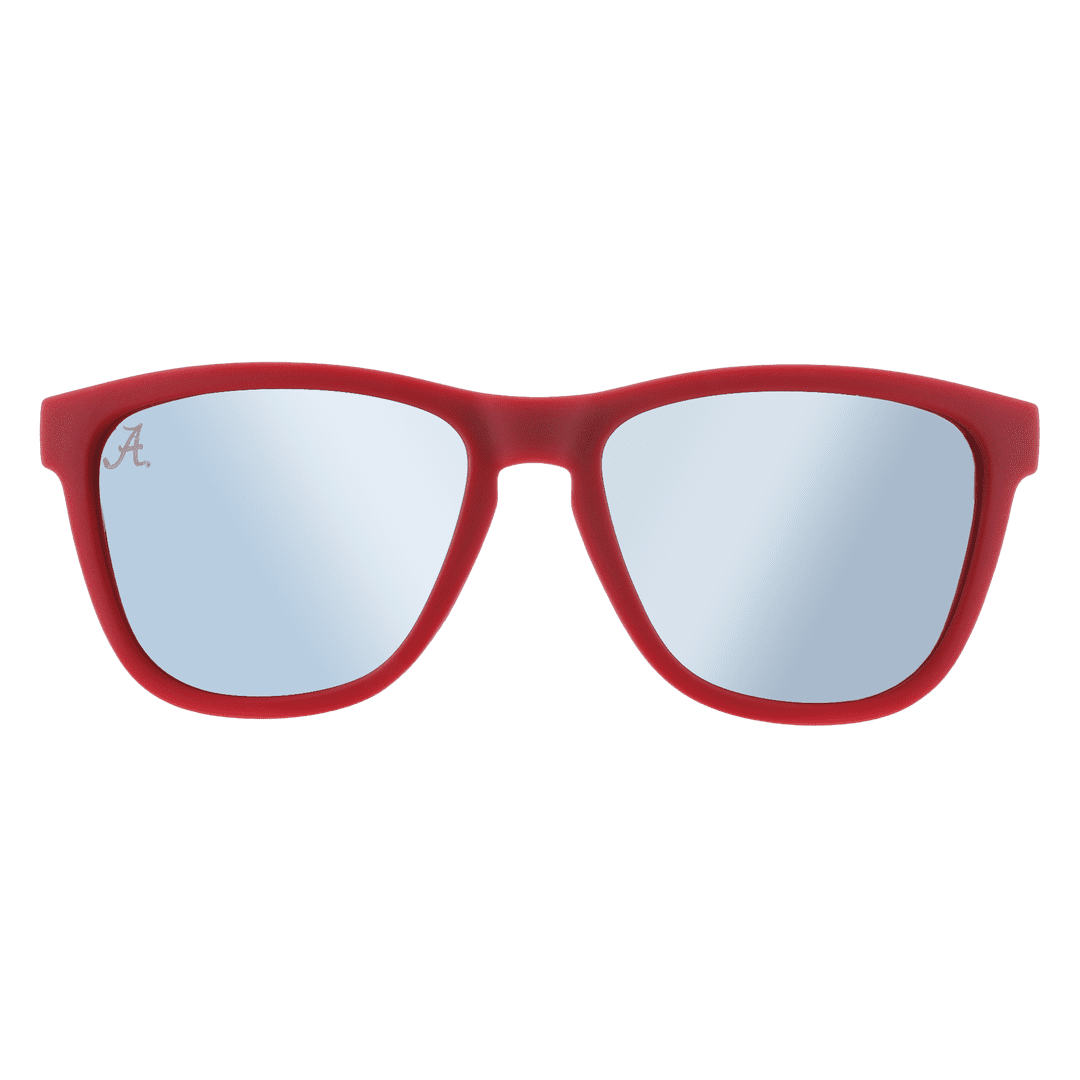 Alabama Crimson Tide Pride OG polarized sunglasses with transparent frames, stylish accessories by Rare Air Discs.