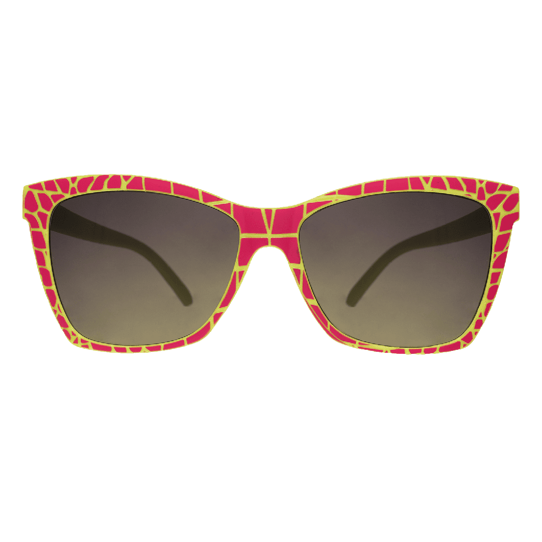 Rare Air Discs Croco-Dial For A Good Time polarized Pop G sunglasses with transparent frame and stylish design.