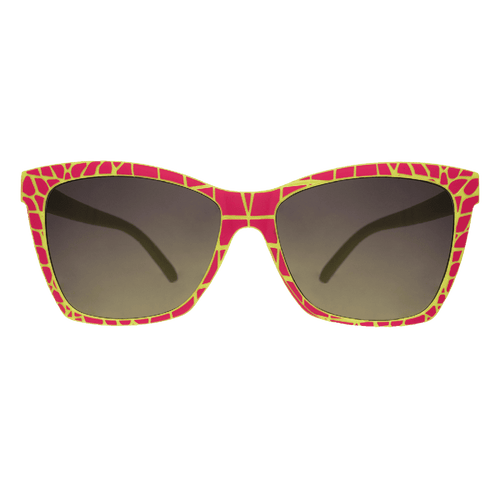 Rare Air Discs Croco-Dial For A Good Time polarized Pop G sunglasses with transparent frame and stylish design.