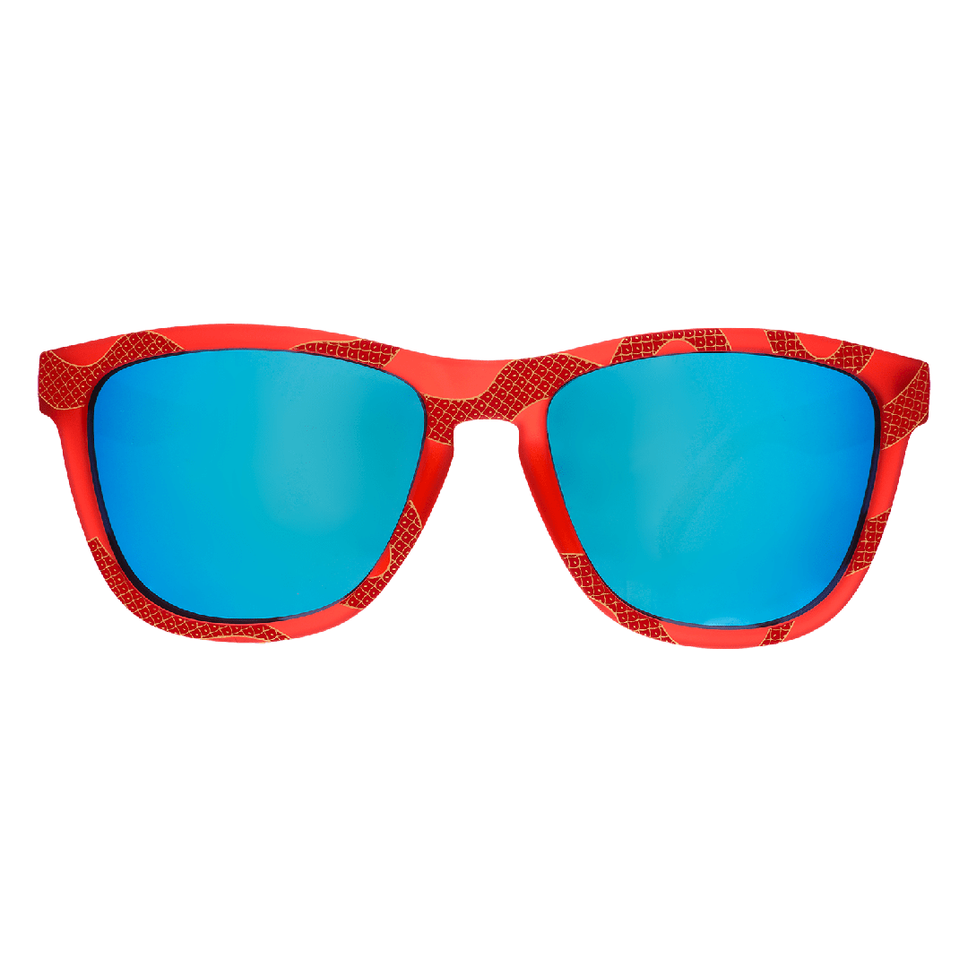 Rare Air Discs Serpentine Dream polarized sunglasses with transparent frame, stylish accessories for Chinese New Year celebrations.