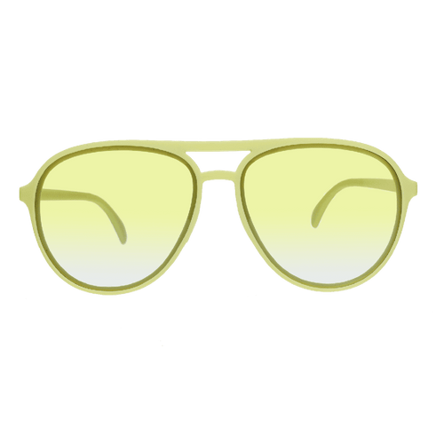 Rare Air Discs Margs In First Class Limited MACH G polarized sunglasses with transparent frames and dark lenses.