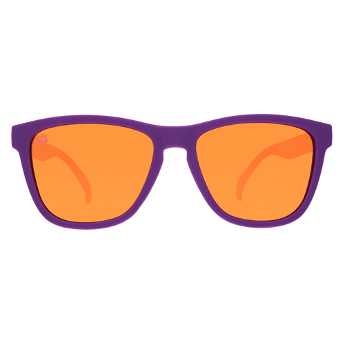 Clemson Collegiate OG polarized sunglasses with transparent frame and "Bought 'Em With $2 Bills" design by Rare Air Discs
