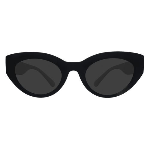 Rare Air Discs "In My Cosmic Era" Moon G polarized sunglasses with transparent frames and dark lenses, stylish accessories for sunny days.