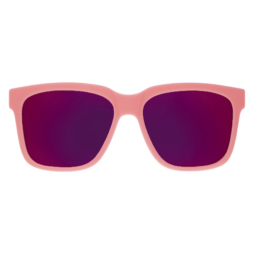 Rare Air Discs Pool Noodle Battle Hero Tidal G polarized sunglasses floating with transparent frame and colorful pool noodle design.