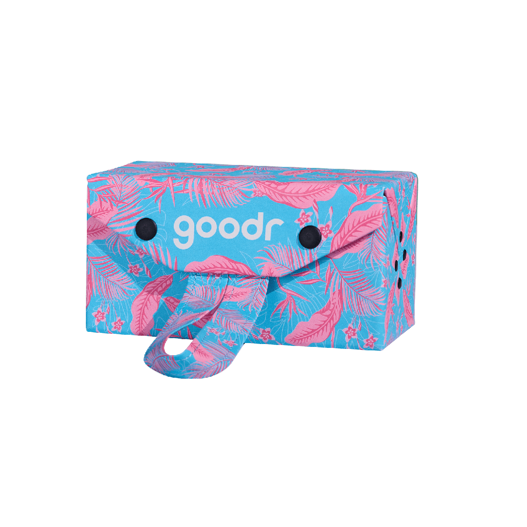 Transparent "Roll With It" multi sunglasses case by Rare Air Discs, showing a sleek, durable accessory for protecting sunglasses.
