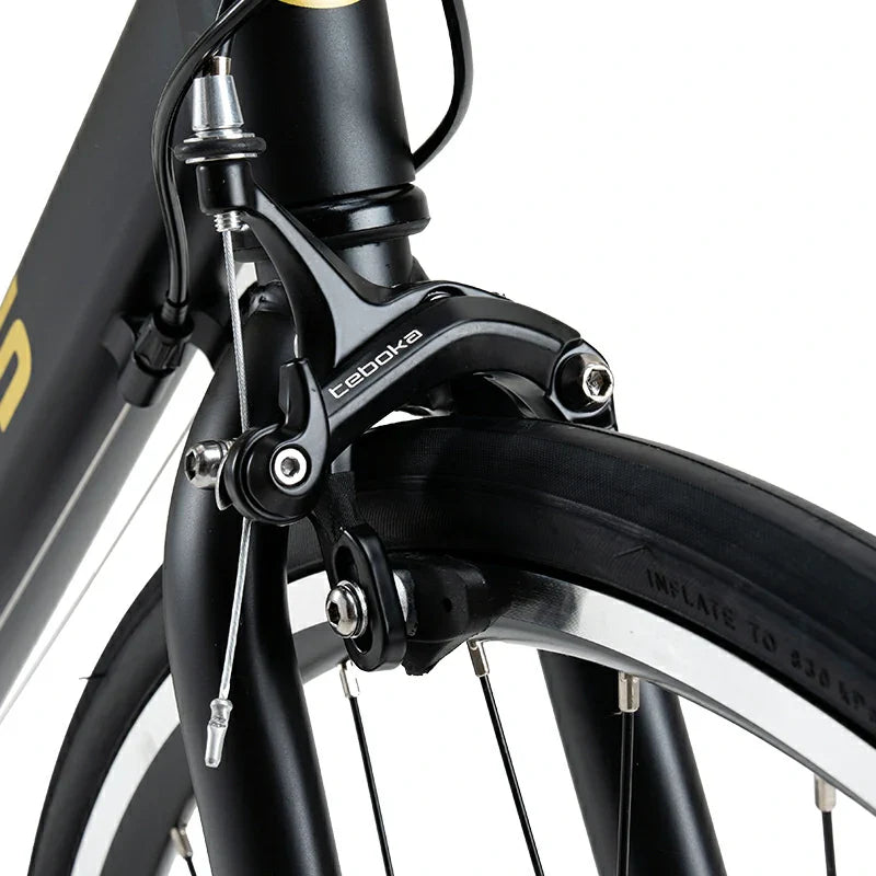 RockBros-US AERIX Aluminum Road Bike with lightweight frame, drop handlebars, and sleek design, ready for high-performance cycling.