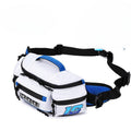 Bean's Moto Booth ALBERS™ motorcycle waterproof waist bag with adjustable strap and secure zipper closure, designed for riding gear.
