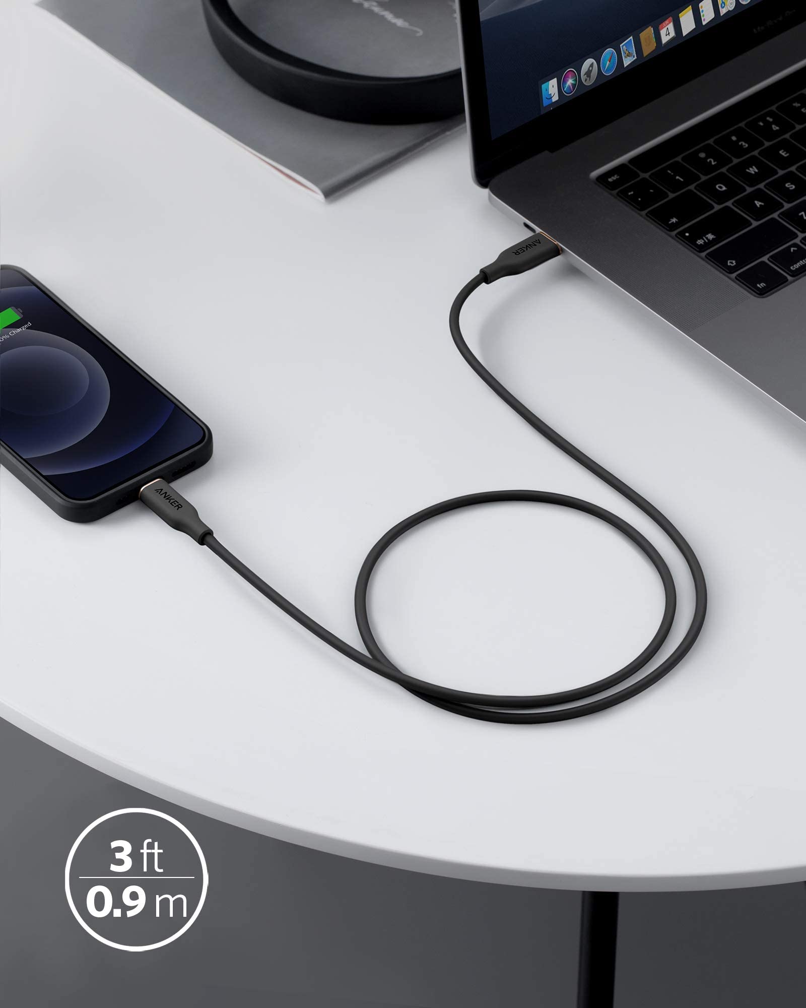 Anker <b>641</b> USB-C to Lightning Cable (Flow, Silicone) - We The Collective