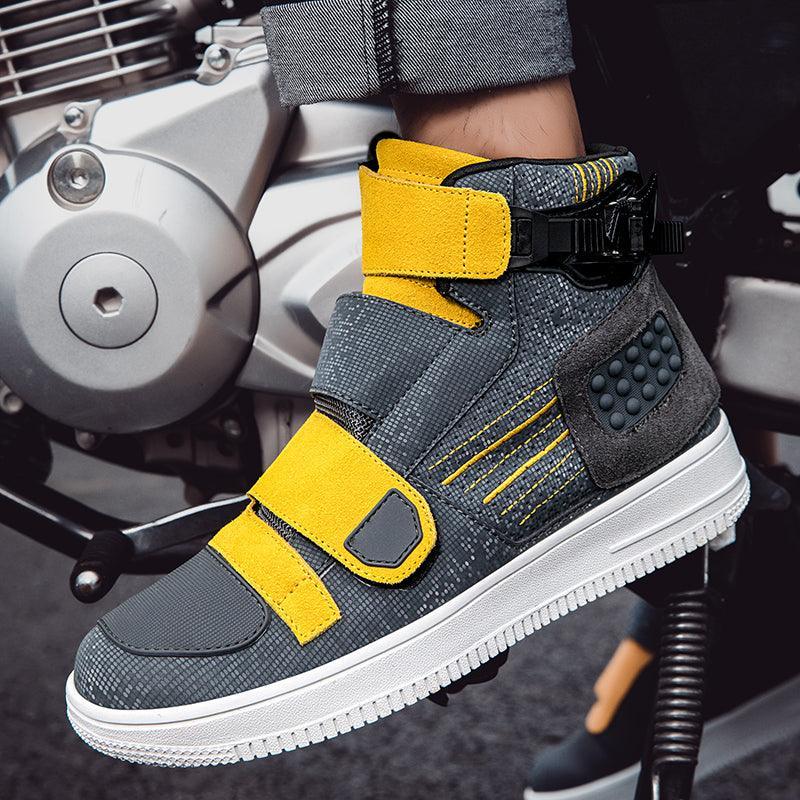 Bean's Moto Booth 4 Seasons™ Punk Motorcycle Sneaker featuring rugged design, leather construction, and motorcycle-inspired style.