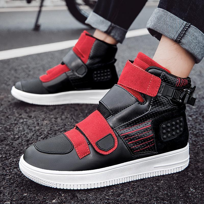 Bean's Moto Booth 4 Seasons™ Punk Motorcycle Sneaker featuring rugged leather and stylish design for motorcycle riding and casual wear.