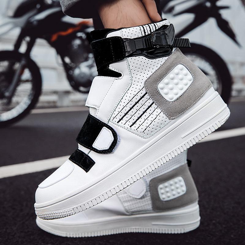 Bean's Moto Booth 4 Seasons™ Punk Motorcycle Sneaker with rugged design, leather details, and sturdy sole for motorcycle riding and casual wear.