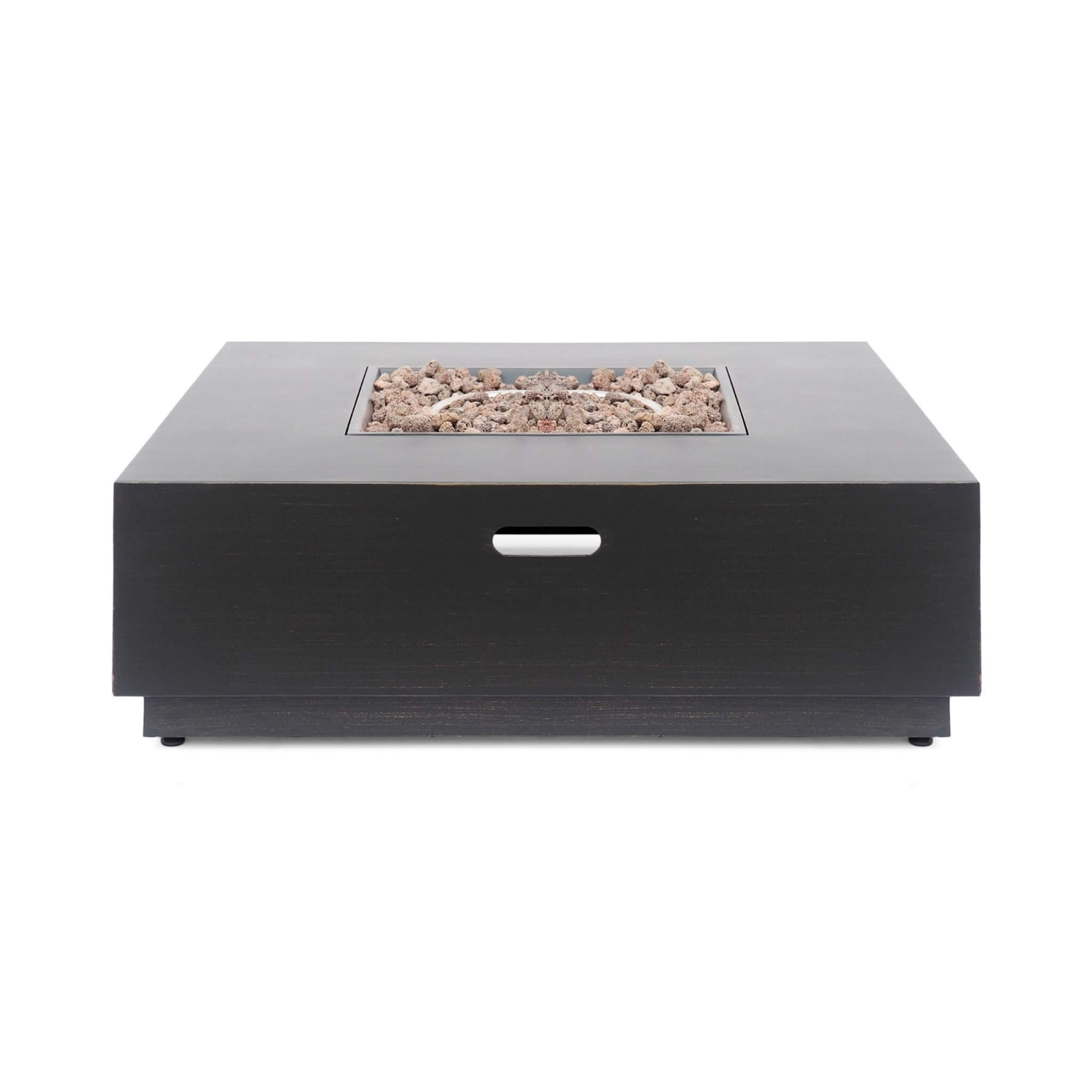 Alora 40-Inch 50K BTU Modern Outdoor Square Iron Backyard Patio Fire Pit (SAK31635) - We The Collective