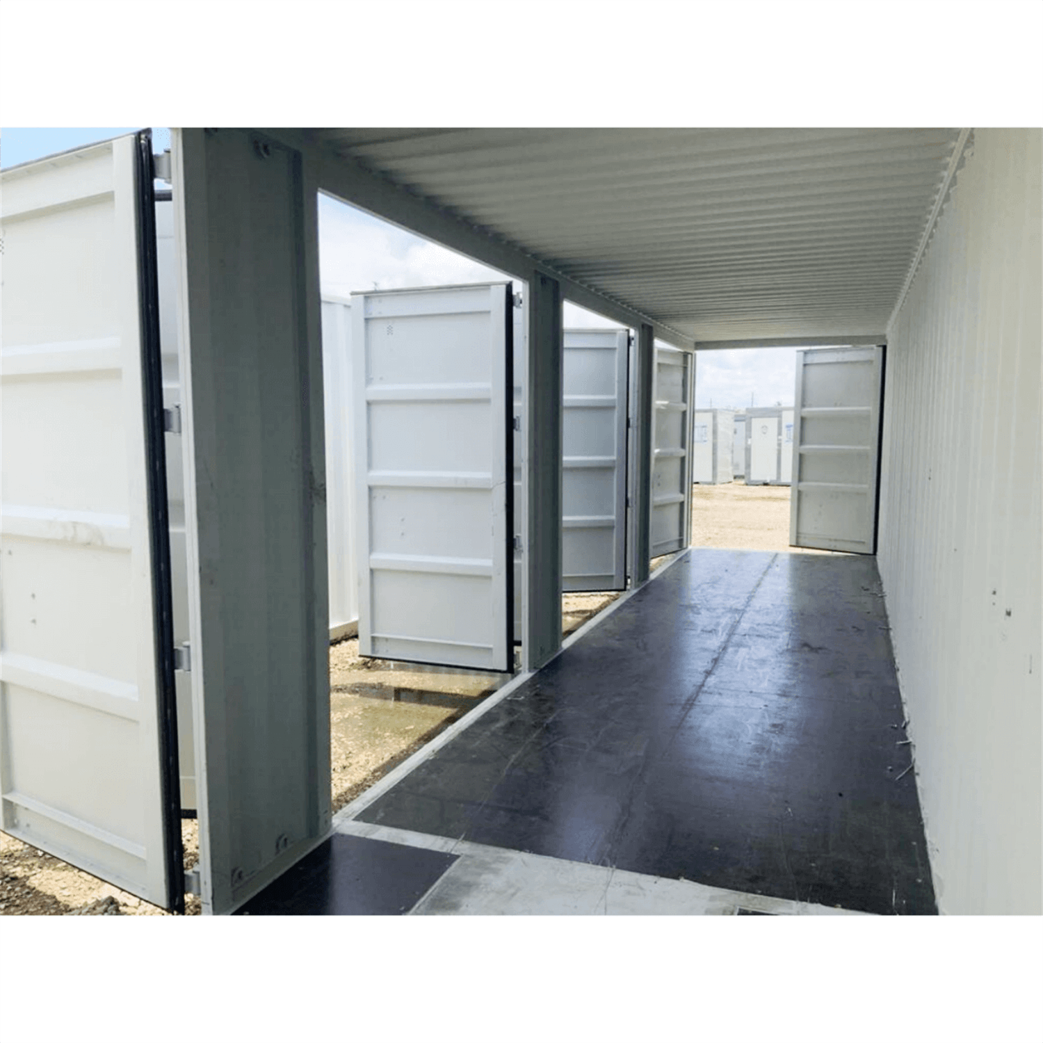 40ft High Cube Container with 4 Side Doors, with Logo - OVERLANDERS Outfitter