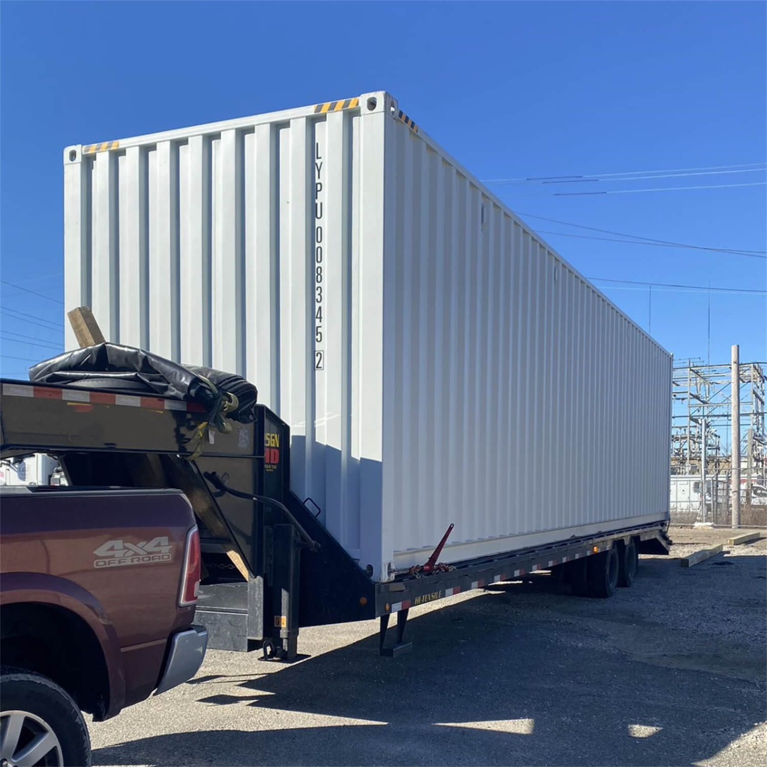 40ft High Cube Container with 4 Side Doors, with Logo - OVERLANDERS Outfitter