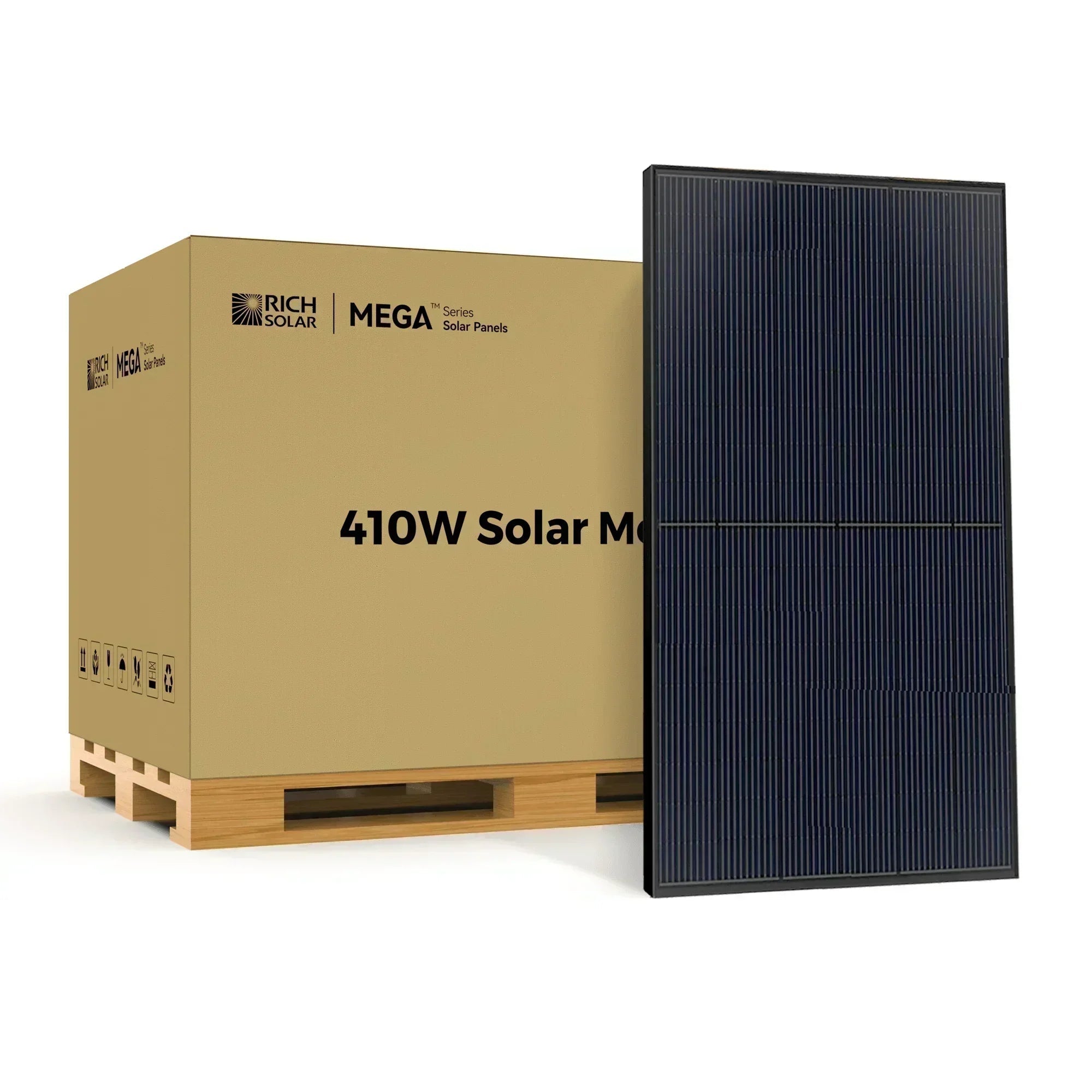 Rich Solar MEGA 410 Watt Solar Panel | Premium Grid-tie or Off-grid Solar Panel for Residential, Commercial, Agriculture - OVERLANDERS Outfitter