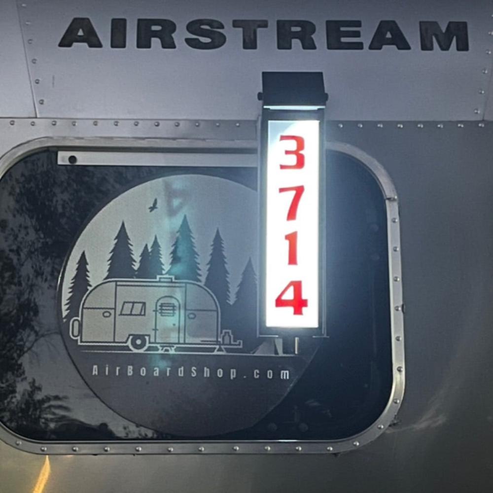 Lightweight Solar Powered 5 Number BRN Light for Airstream Trailers - OVERLANDERS Outfitter