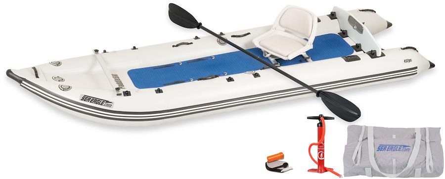 Backcountry Sportsman Paddleski™ startup package with paddleski board, paddles, and safety gear for beginner water sports enthusiasts.