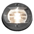 Round Attwood vertical flush mount transom light for boats, navigation light by Wake World Parts, shown in the image.