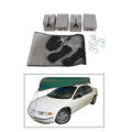 Attwood canoe car-top carrier kit on roof rack system by Wake World Parts, designed for secure watercraft transport.