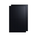 Green Vista Living Anker SOLIX 440W rigid solar panel showing a large black rectangular panel with multiple solar cells and mounting frame