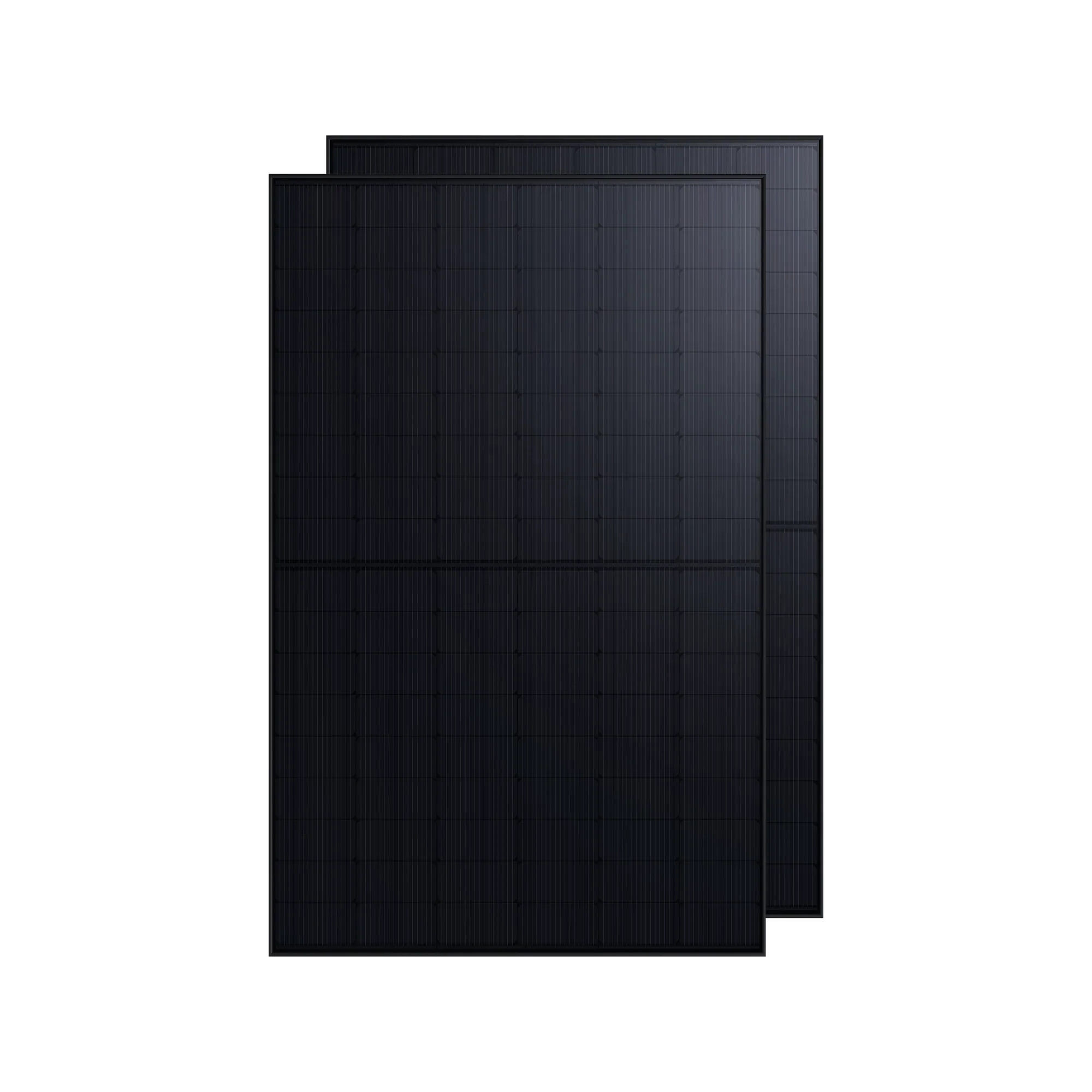 Green Vista Living Anker SOLIX 440W rigid solar panel showing a large black rectangular panel with multiple solar cells and mounting frame
