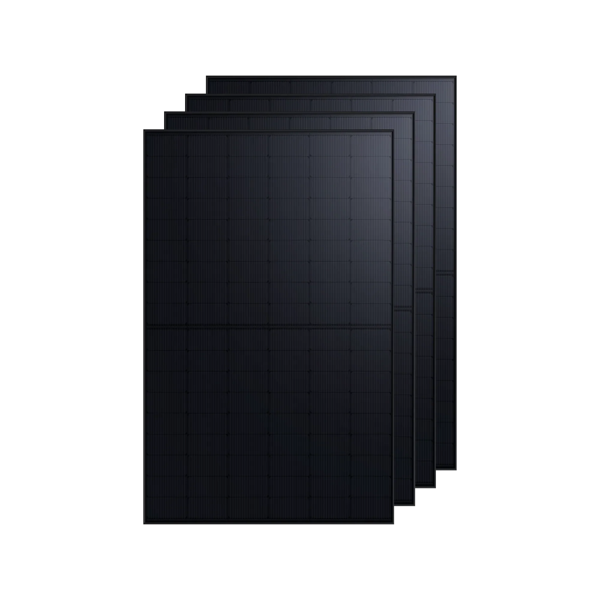 Green Vista Living Anker SOLIX 440W rigid solar panel with a sleek, durable design and multiple photovoltaic cells.