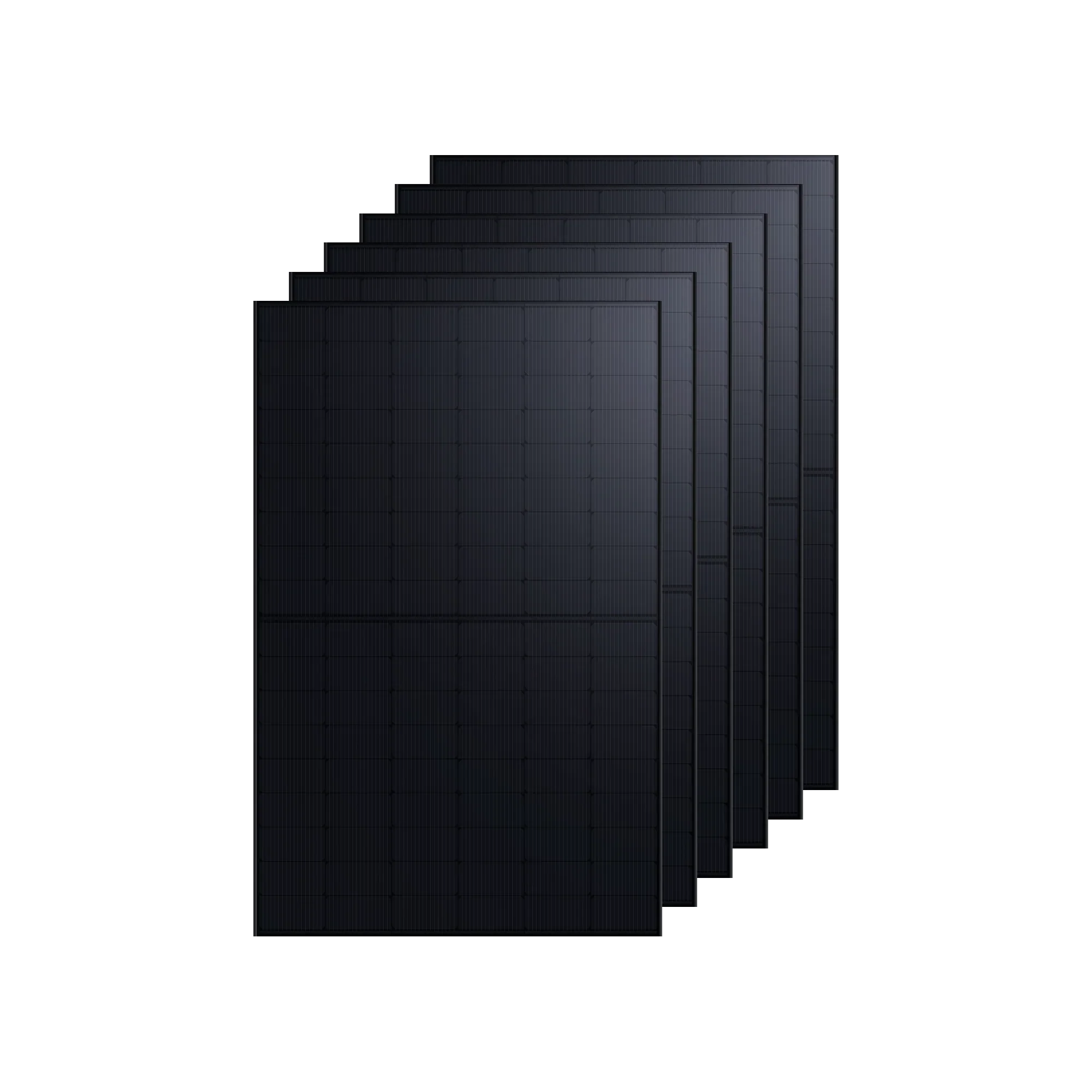 Green Vista Living Anker SOLIX 440W rigid solar panel showing a large rectangular solar array with blue photovoltaic cells.