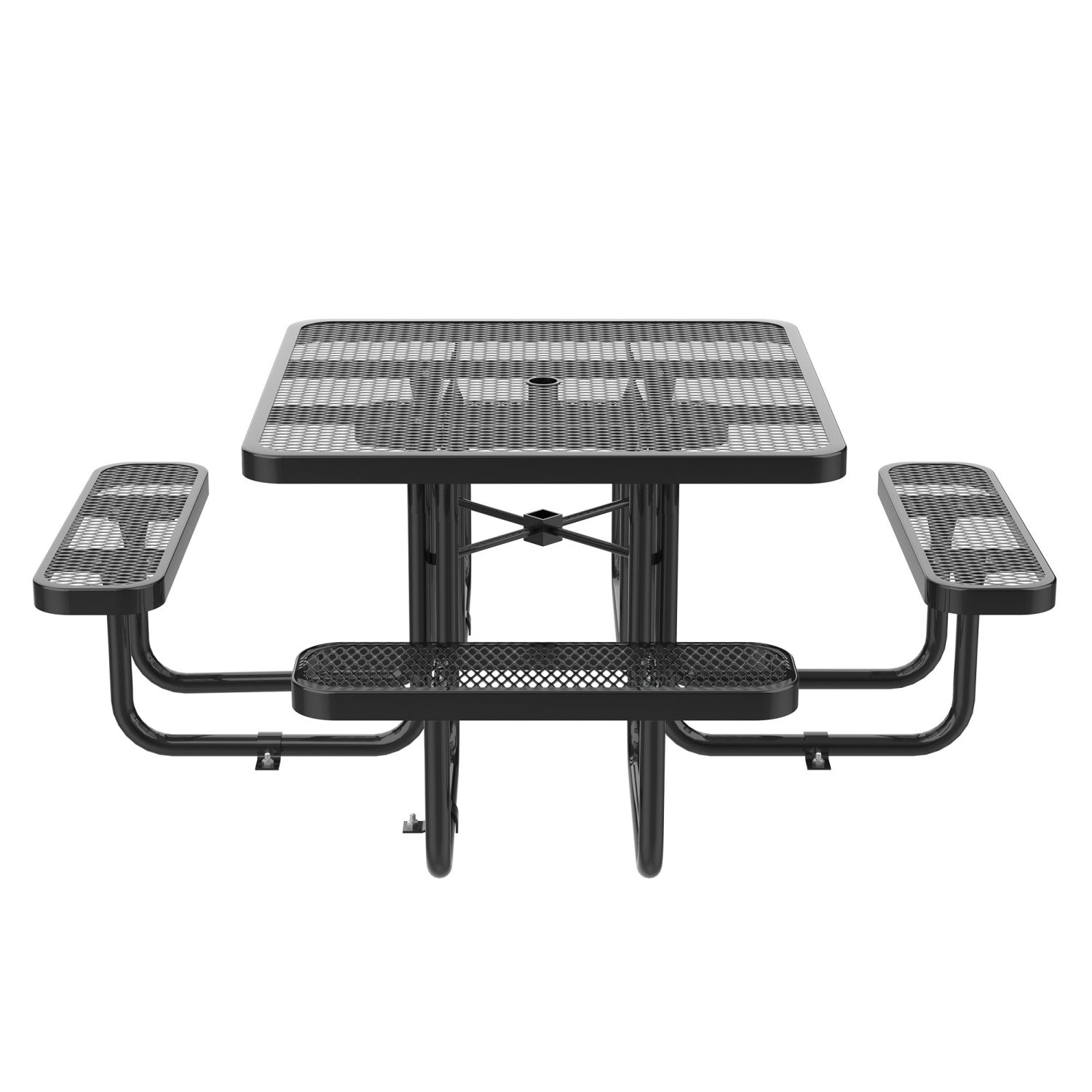 46" Square Picnic Table With Umbrella Hole - OVERLANDERS Outfitter