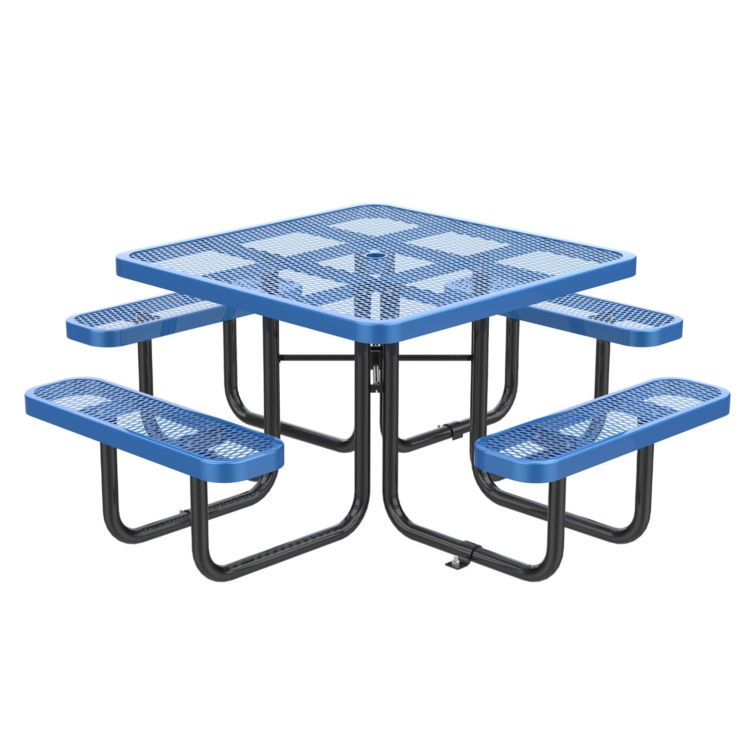 46" Square Picnic Table With Umbrella Hole - OVERLANDERS Outfitter