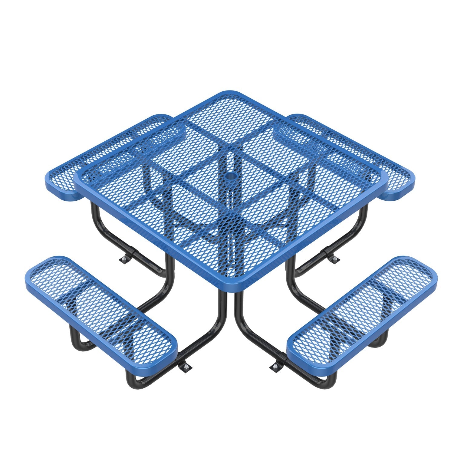 46" Square Picnic Table With Umbrella Hole - OVERLANDERS Outfitter