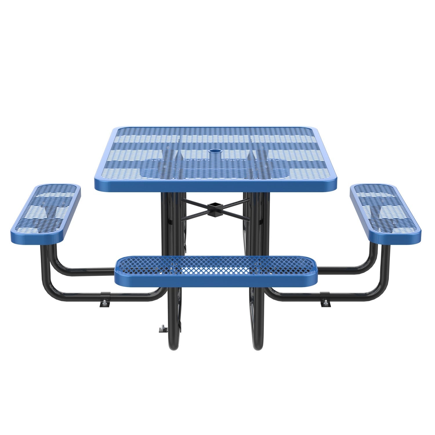 46" Square Picnic Table With Umbrella Hole - OVERLANDERS Outfitter