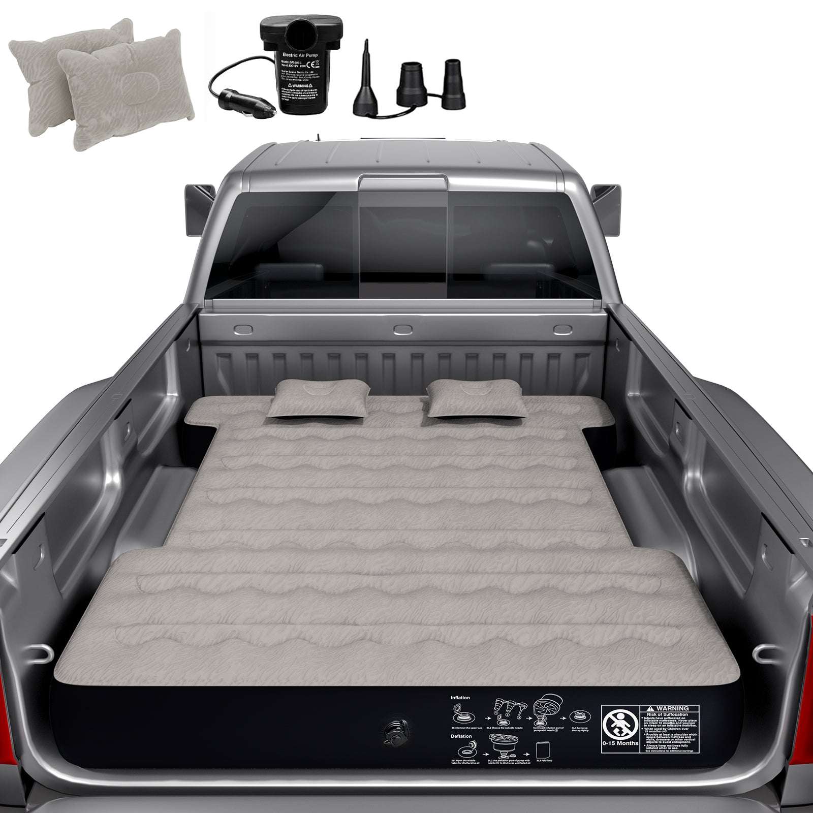 DikaSun Dodge 5.5-5.8ft | 6-6.5 ft  Truck Bed Air Mattress - OVERLANDERS Outfitter