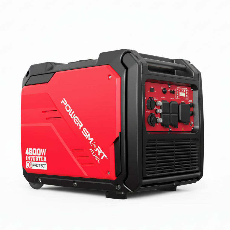 4800W Inverter Generator w/ Wheels Handle Kit & CO Alert HB5046C - OVERLANDERS Outfitter