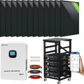 ECO-WORTHY Complete Off-Grid Solar Power System - 10000W 120/240V Output | 20.48kWh/61.44kWh Lithium Battery | 4920 Watts/14760Watts PV Input - OVERLANDERS Outfitter