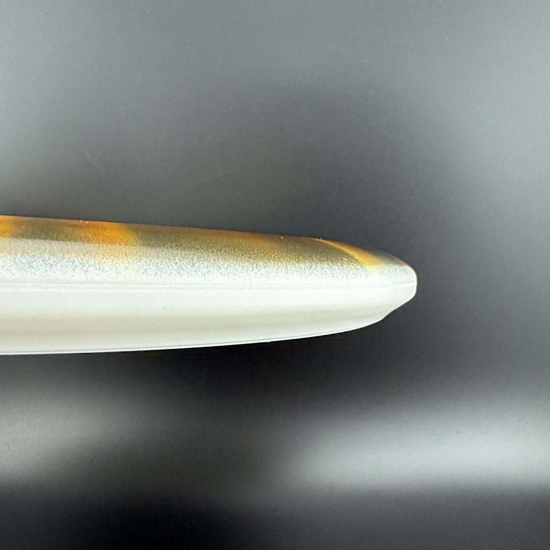 Gold Pure - [STRATUS] FEAR V3 disc golf disc by Rare Air Discs, showing the vibrant gold color and detailed graphics.