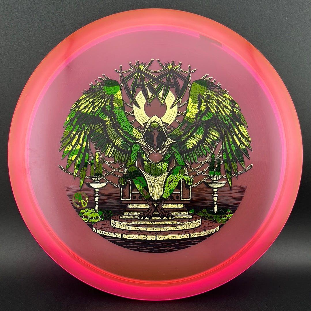 CryZtal Buzzz Karudi the Overseer disc golf disc by Rare Air Discs, featuring vibrant artwork and detailed design.