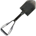 Redemption Tactical USGI E-TOOL entrenching shovel for survival, featuring a compact metal blade and sturdy handle.
