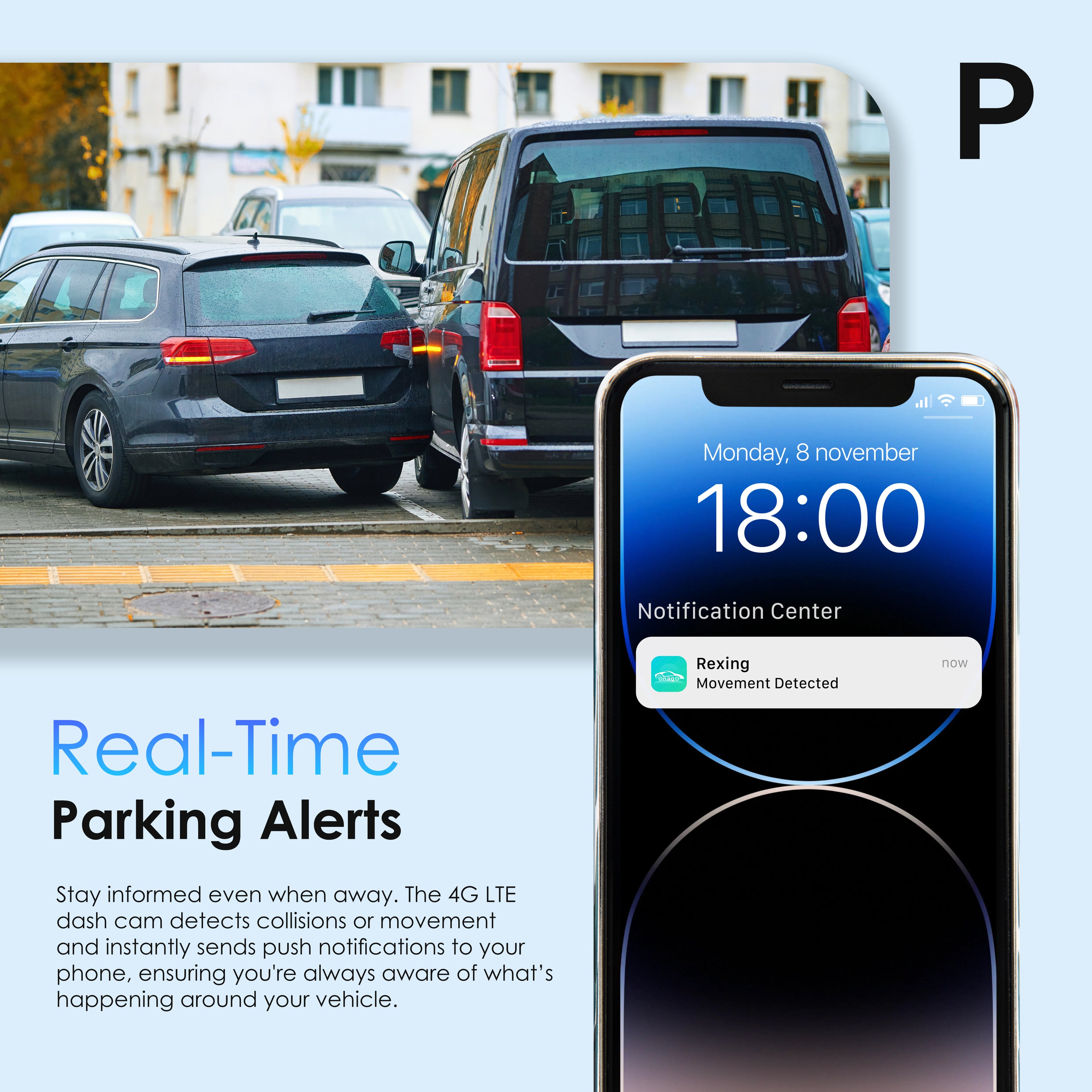 Rexing 4G LTE 2-Channel Dash Cam with GPS – 2.5K Front + 1080p Rear | Real-Time Remote Access & Alerts - We The Collective